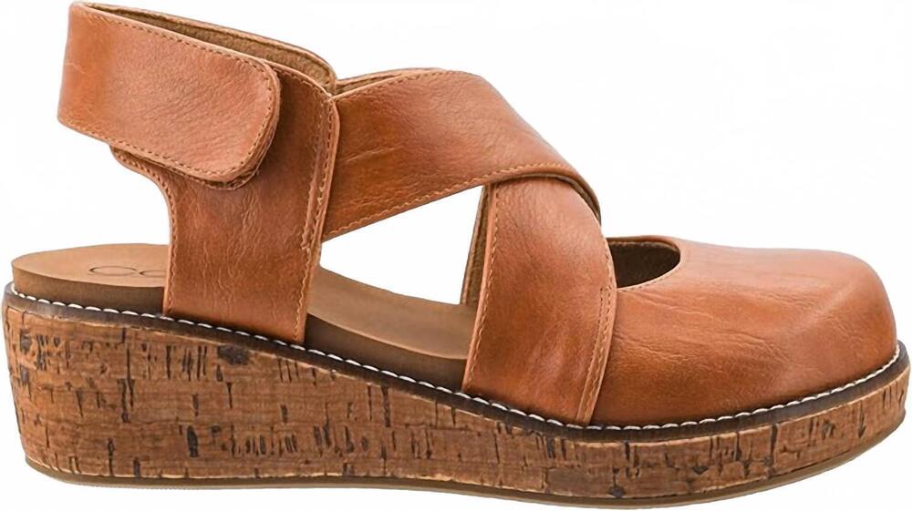 NEW CORKYS FOOTWEAR women's bring it in wedge in cognac
